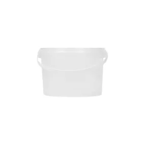 1L Plastic Bucket Frosted with Air Tight Lid