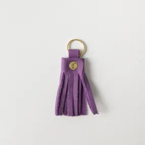 Amethyst Tassel Keychain