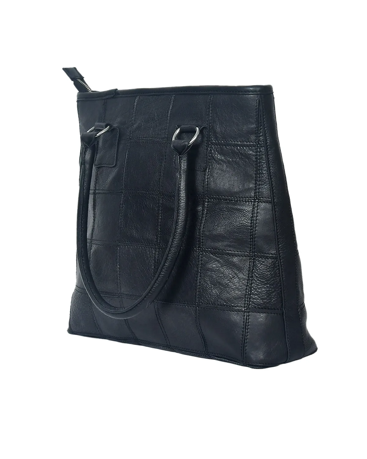 Black Premium Tote Leather Bag, Art: BG-1141