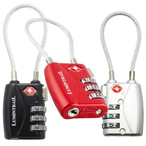 Cable Travel Lock, TSA Approved with 3 Digit Combination