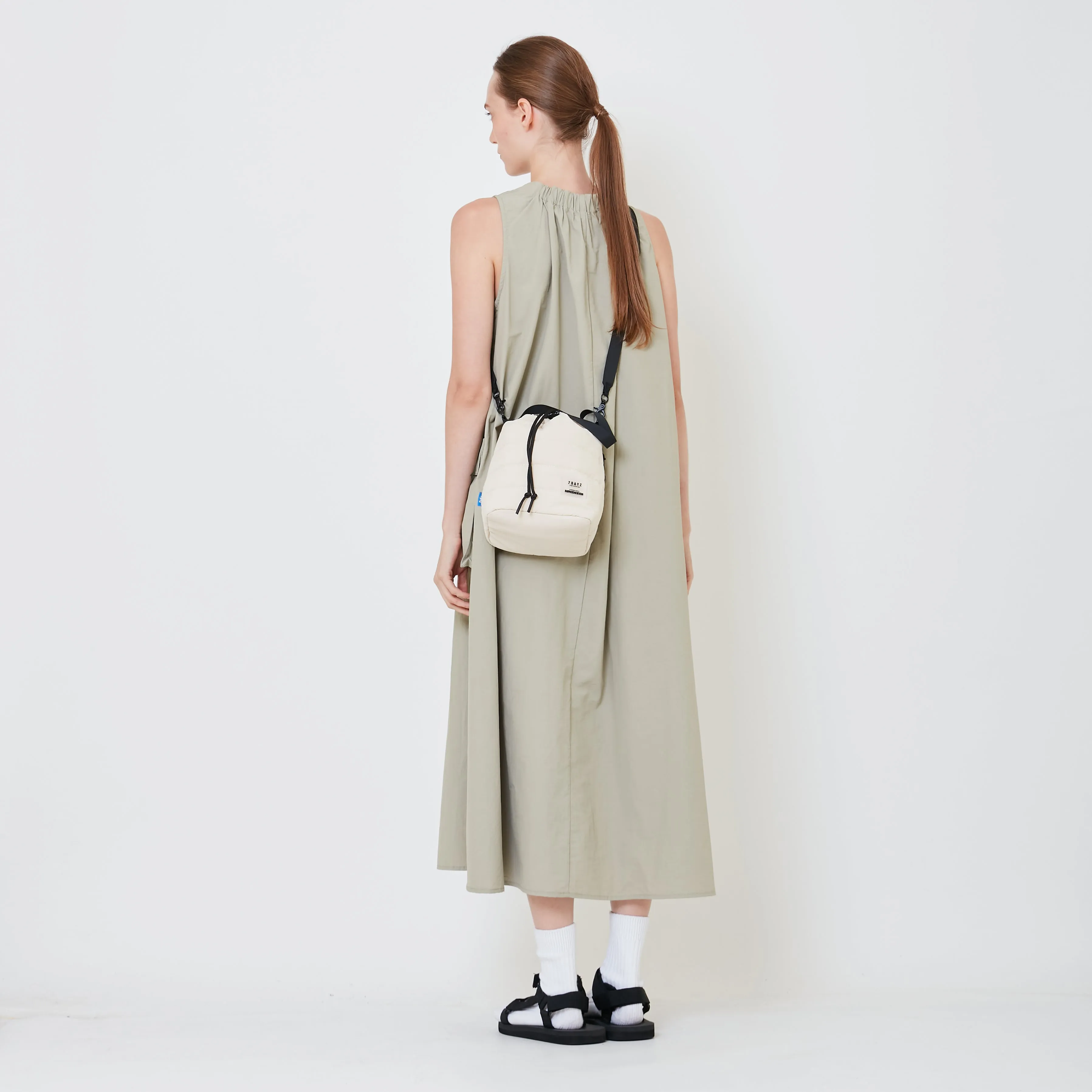 Crossbody Bucket Bag - Beige - SA2408028A