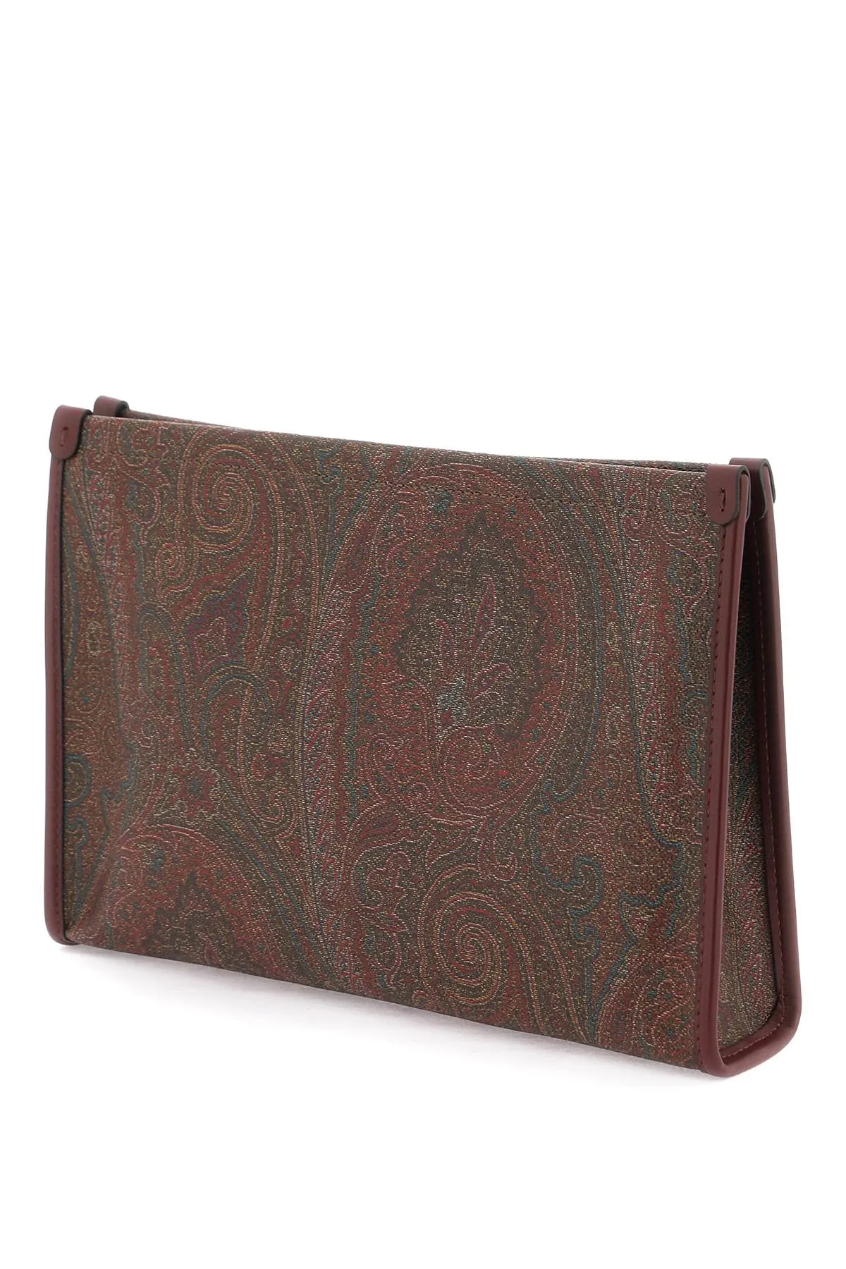 Etro paisley pouch with embroidery