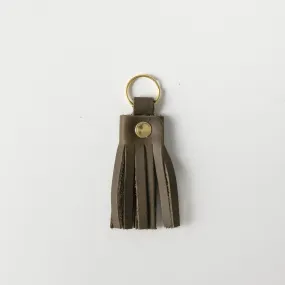 Forest Green Tassel Keychain