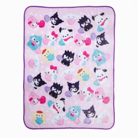 Hello Kitty and Friends Emo Kyun Heart Fleece Throw