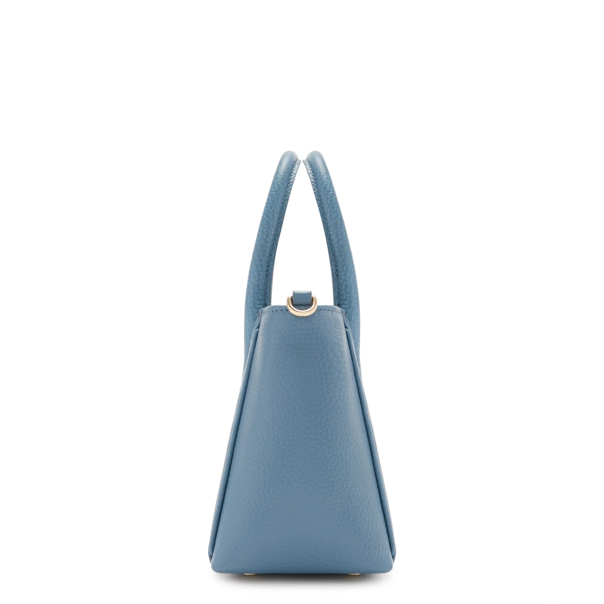 Honoré Cloe Mini blue calfskin leather handbag