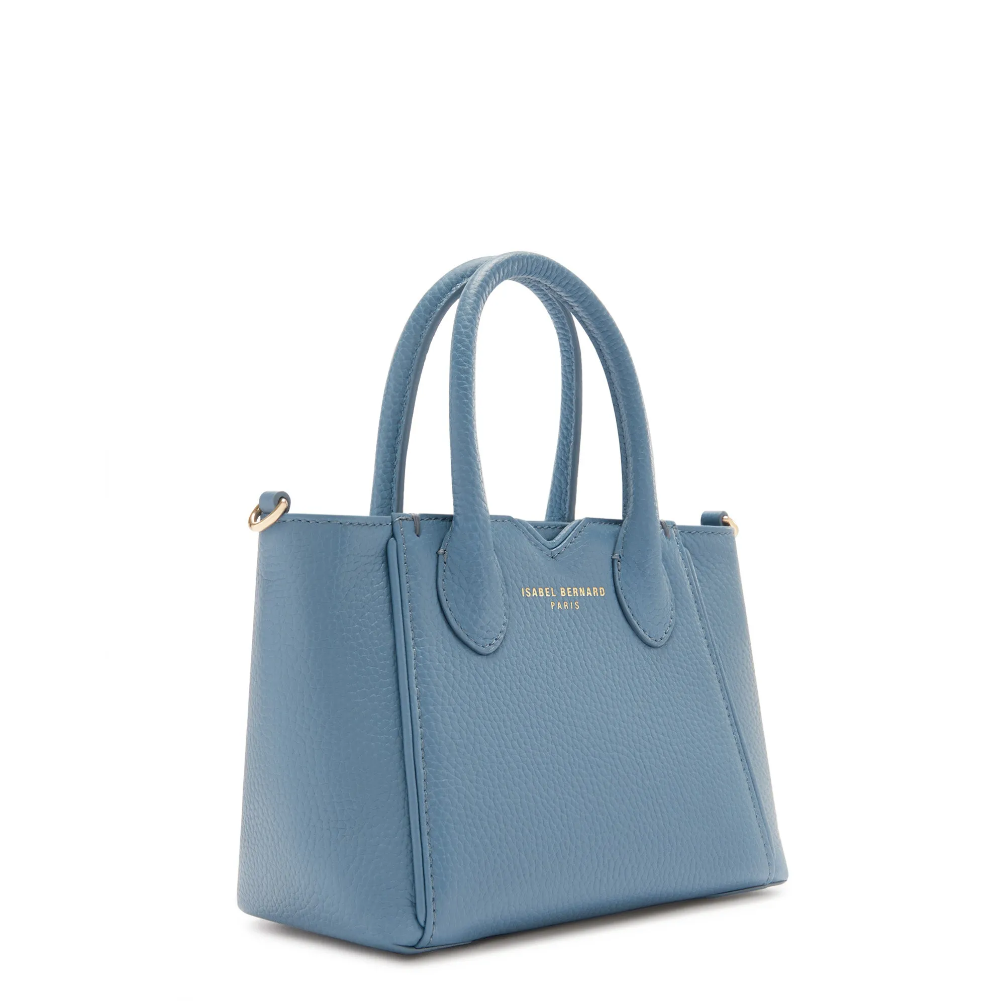 Honoré Cloe Mini blue calfskin leather handbag