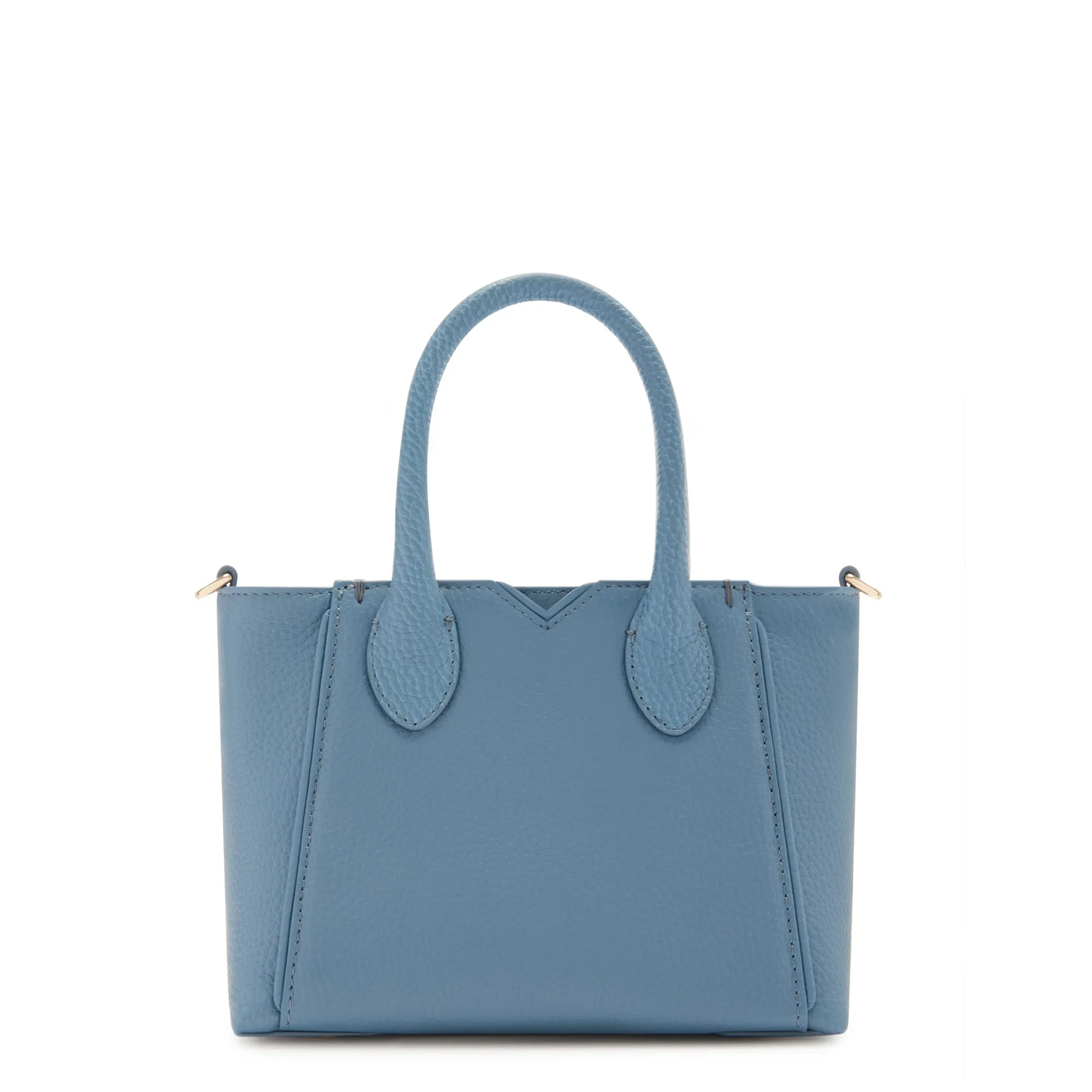 Honoré Cloe Mini blue calfskin leather handbag