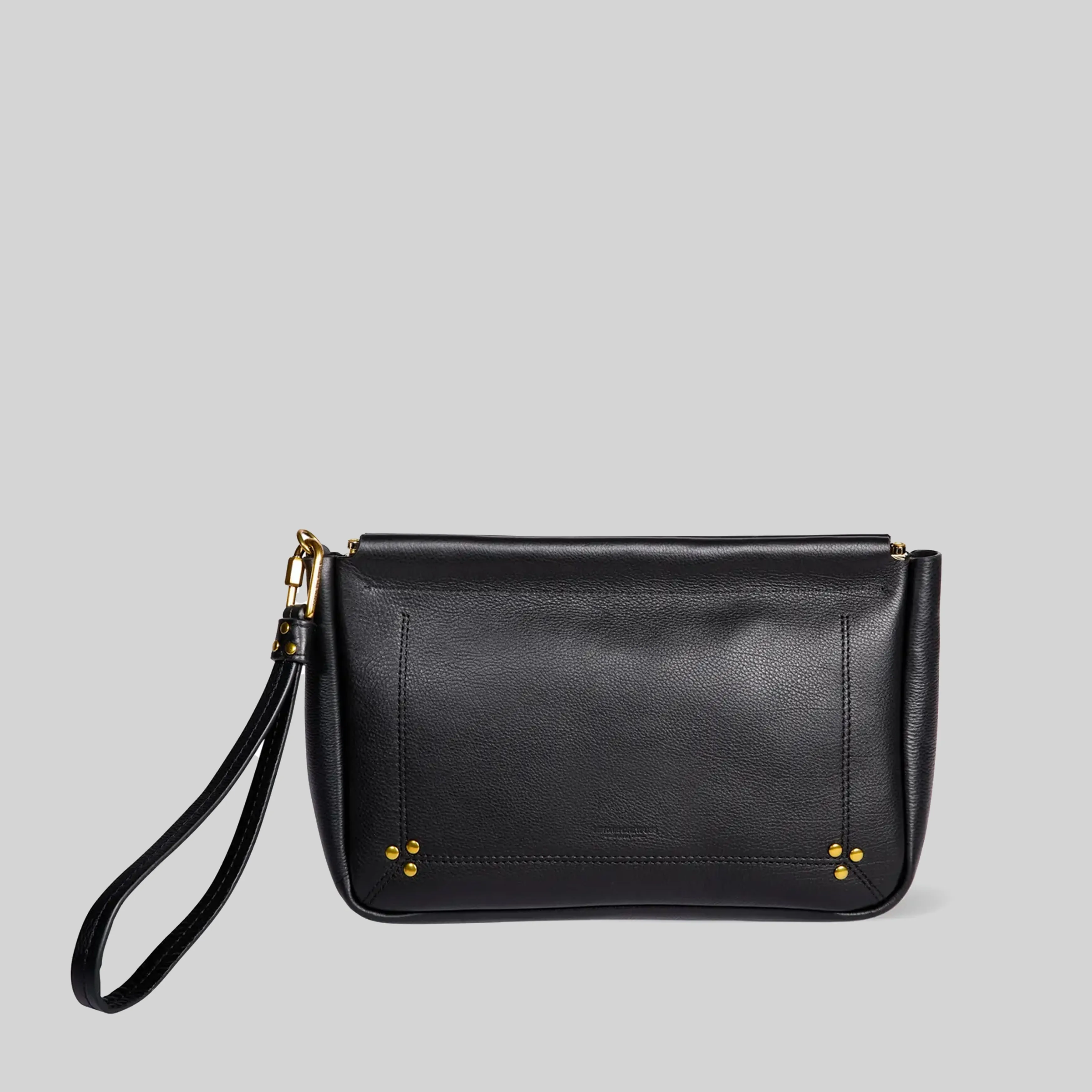 JEROME DREYFUSS BAG CLAP L VE NOIR BRASS