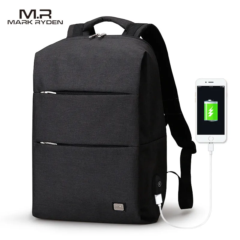 Mark Ryden New Men Backpack For 15.6 inches Laptop Backpack Large Capacity Stundet Backpack Casual Style Bag Water Repellent