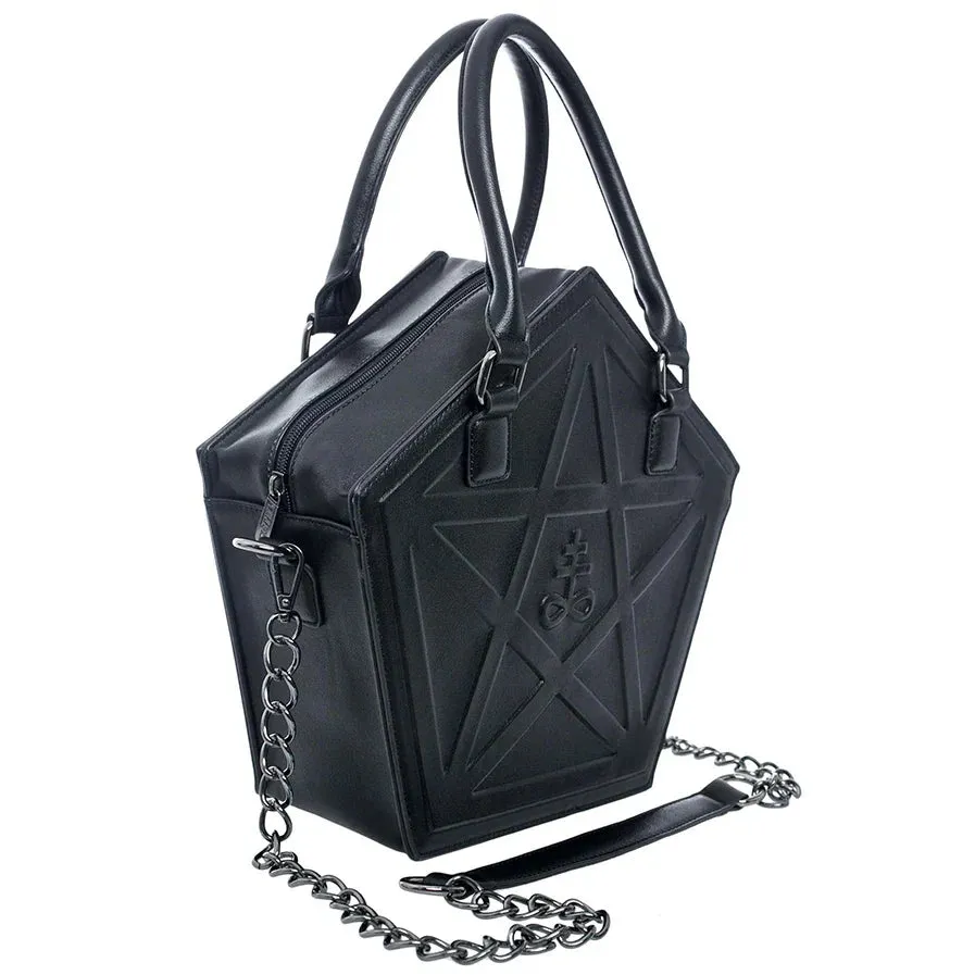 Pentagram Darkness Punk Soft Chain High Leather Quality Gothic Bag