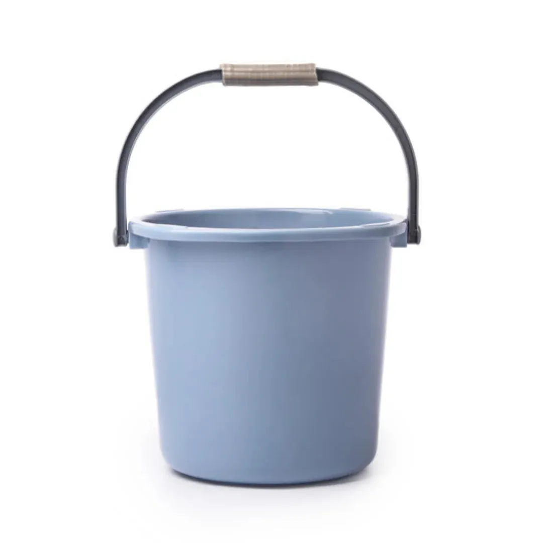 Saaj Bathroom Set of 3: Bucket, Mug, and Stool Combo in Blue