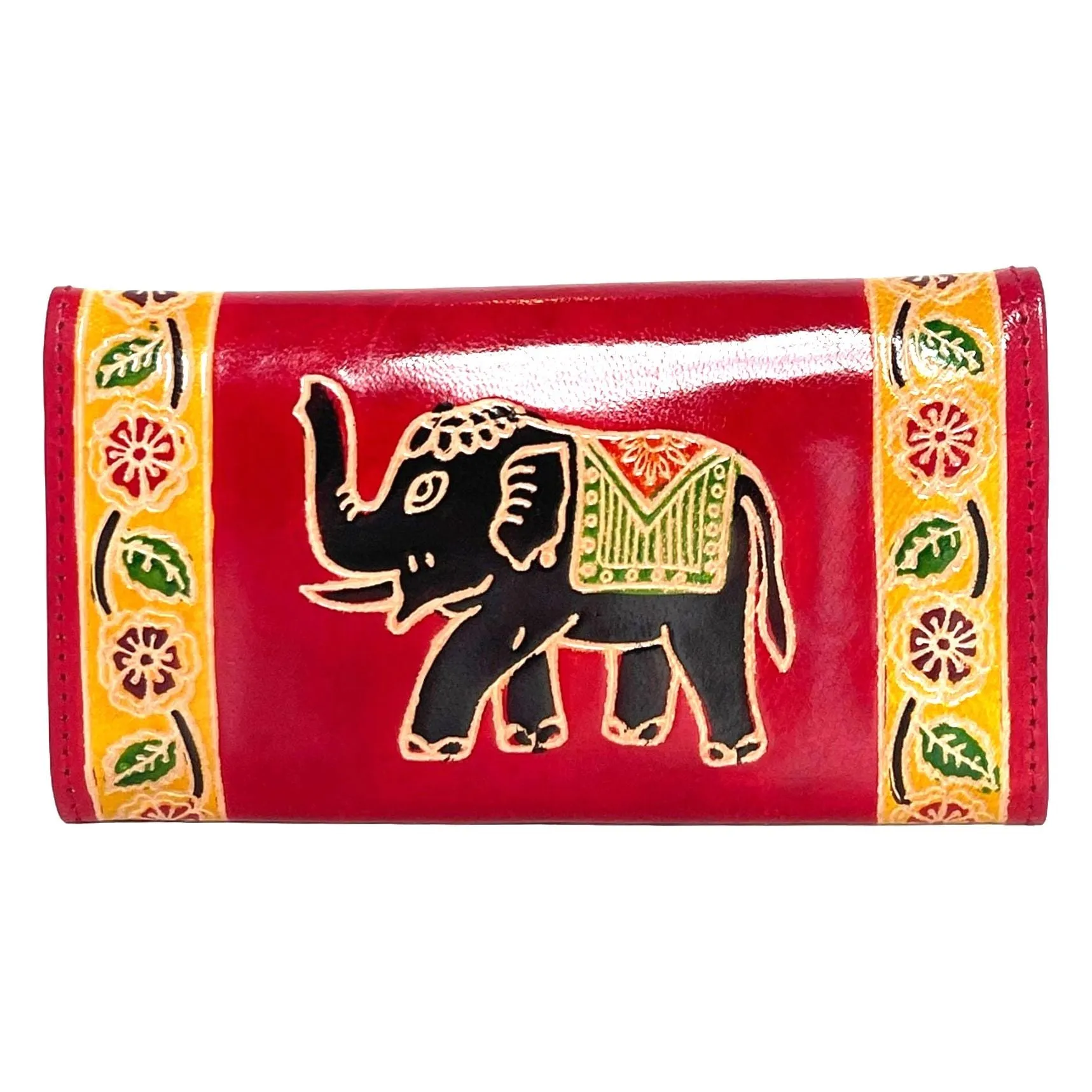 Shantiniketan Hand Painted Leather Wallet