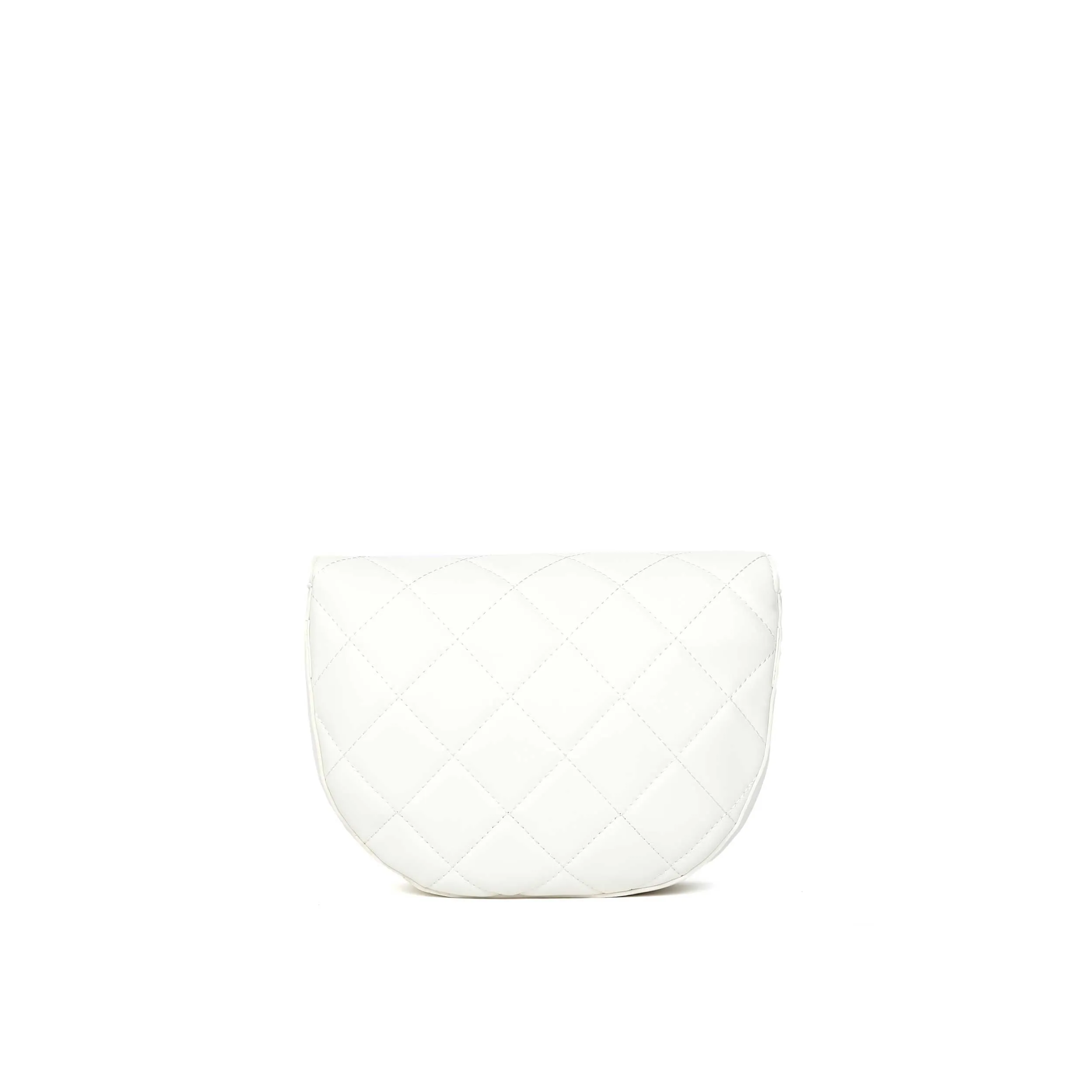 Valentino Bags Bigs Quilt Shoulder Bag in White