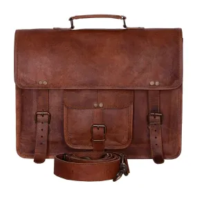 Vintage 15 Inch Laptop Messenger Bag briefcase Satchel laptop bag for Men and Women